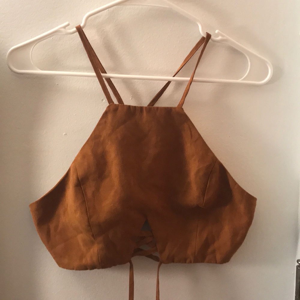 Suede top